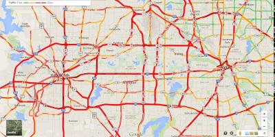 Térkép Dallas forgalom