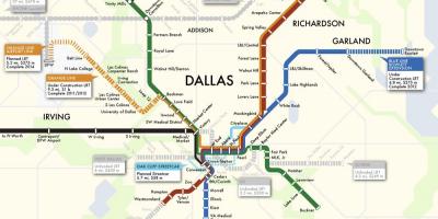 Dallas vonat rendszer térképen