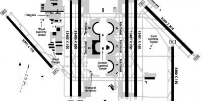 DFW airport terminal b térkép