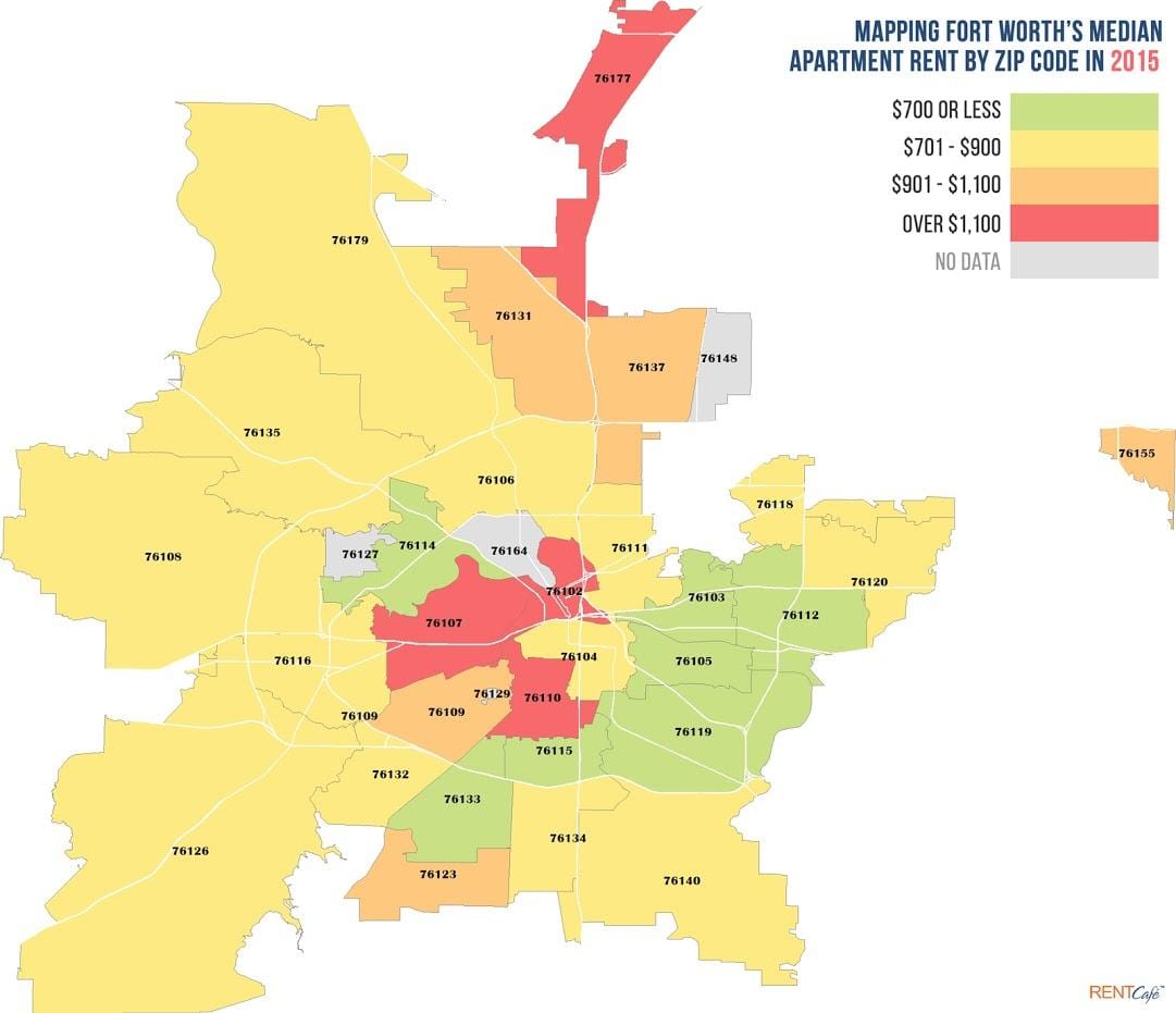 irányítószám térkép Dallas