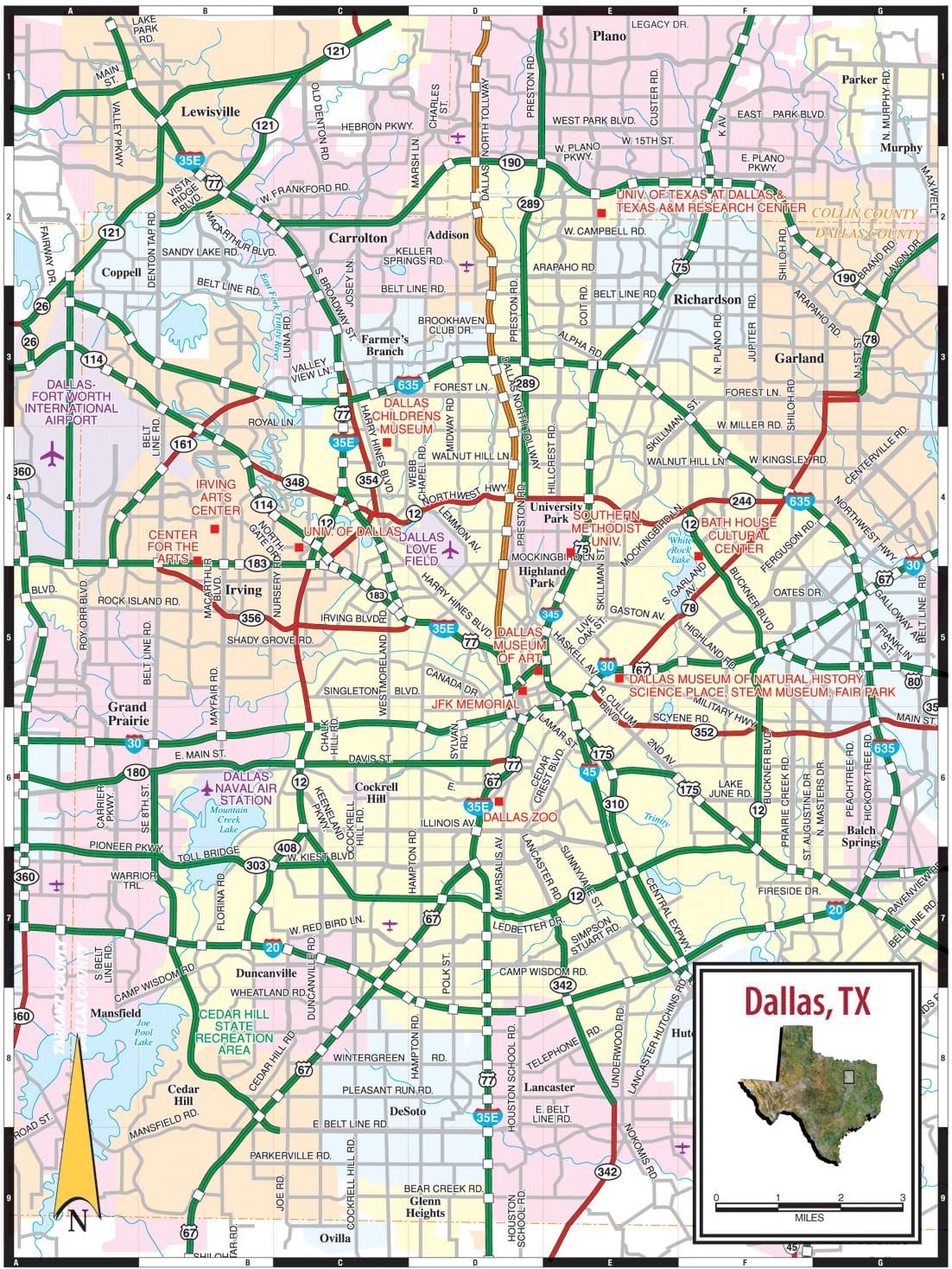 térkép Dallas tx