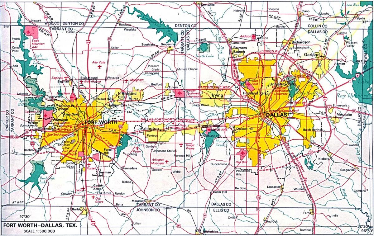 térkép észak-Dallas