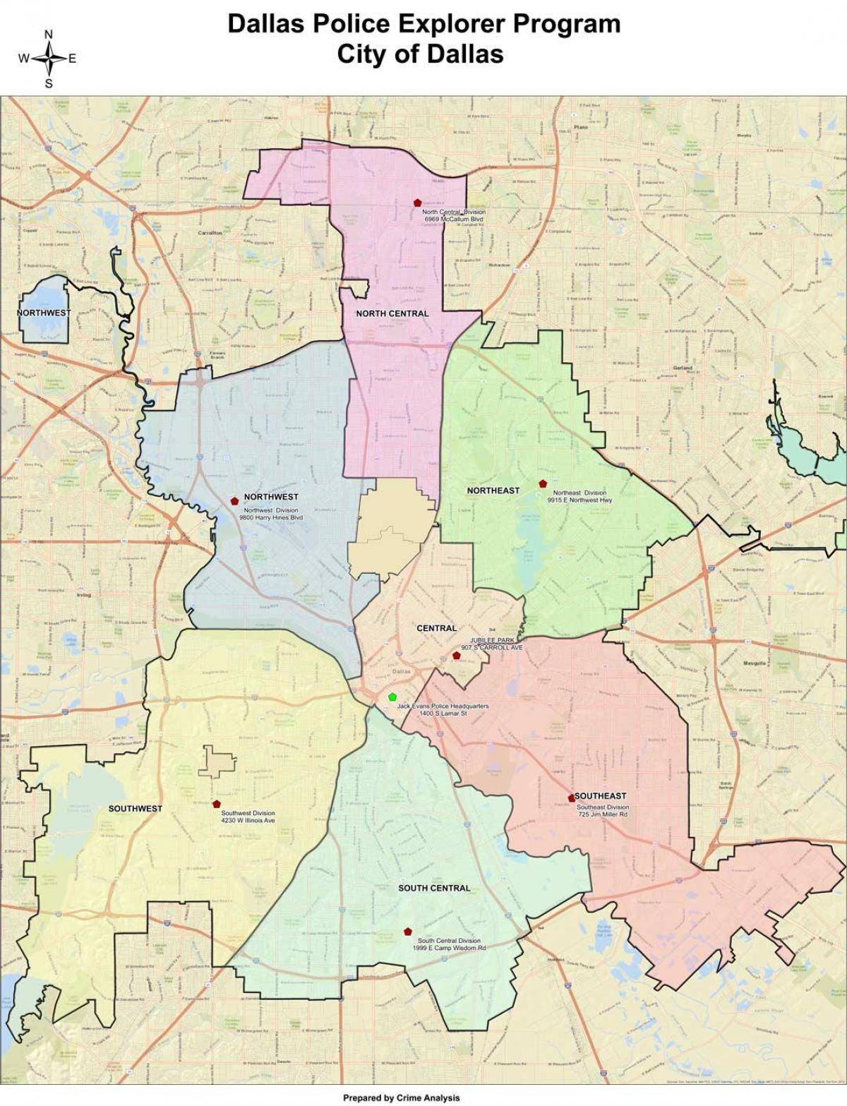 Dallas area térkép
