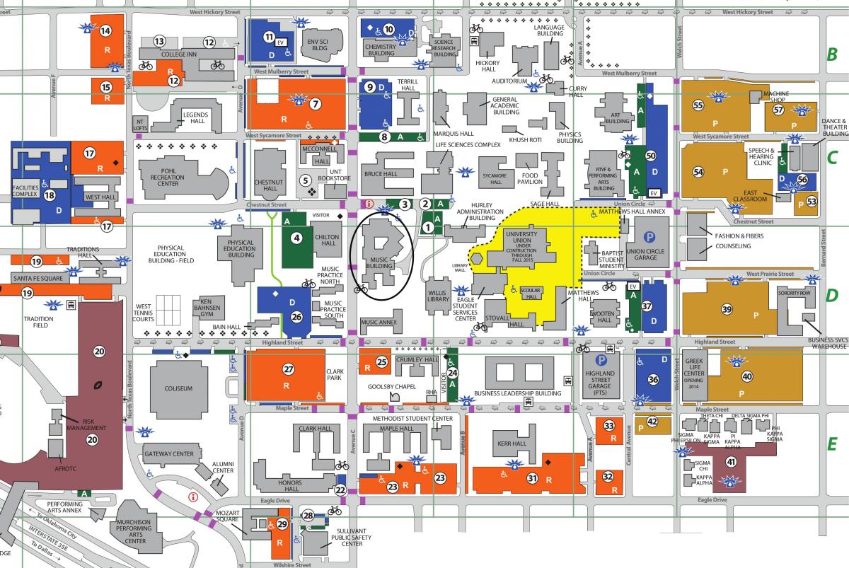 University of North Texas Dallas térkép