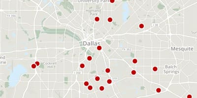 Dallas bűnügyi térkép