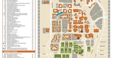 A Texasi egyetem-Dallas térkép