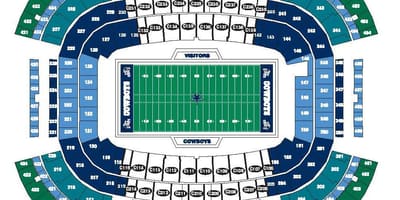 Cowboys stadion térkép