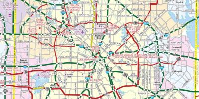 Térkép Dallas külvárosában