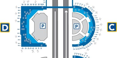 Térkép DFW airport