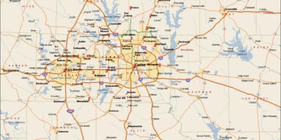 Dallas-Fort Worth térkép