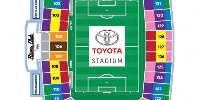 Térkép Toyota Stadion-Dallas