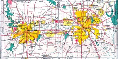 Térkép észak-Dallas