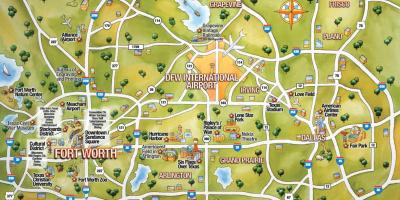 DFW város térkép